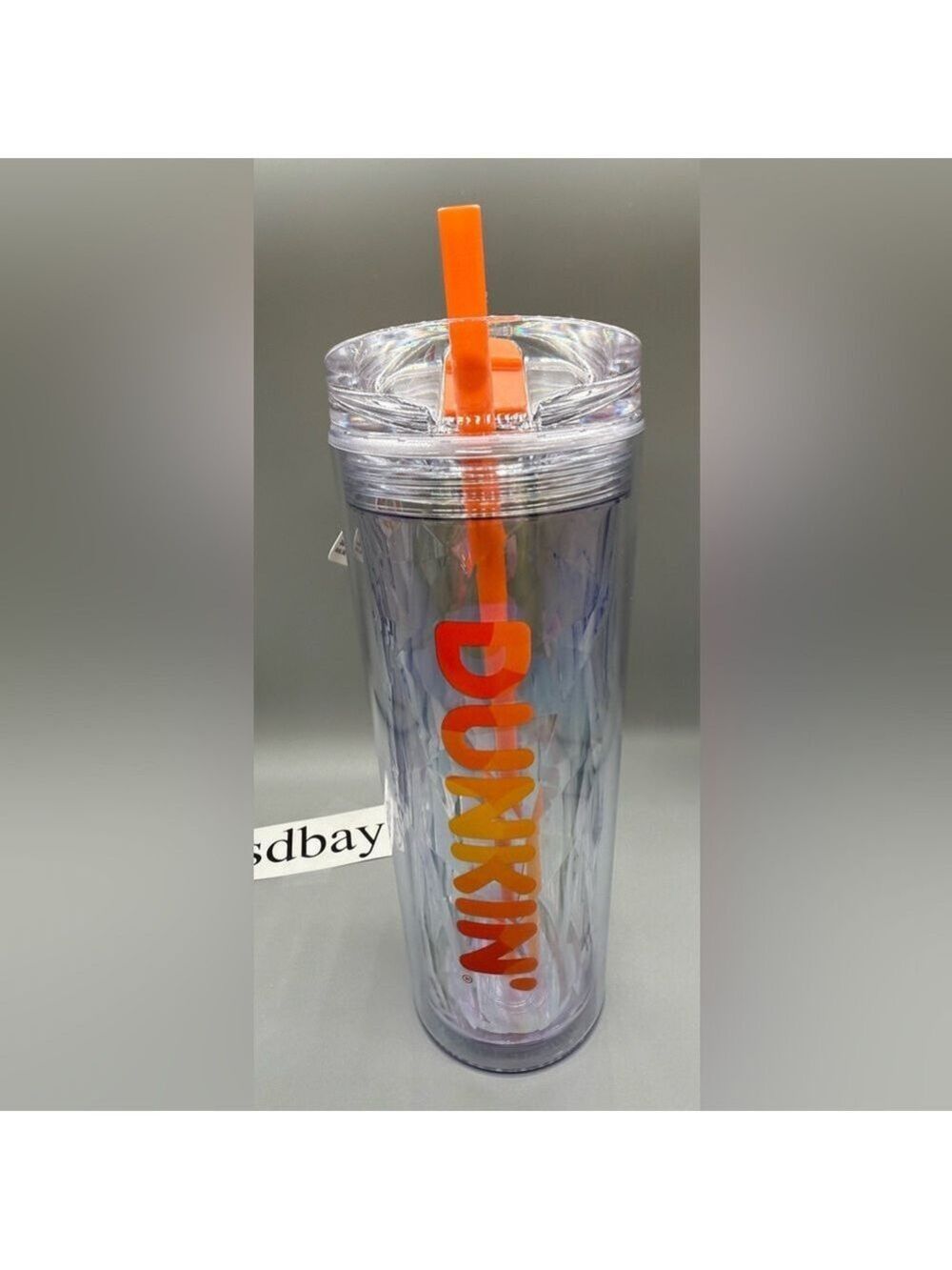 NEW Dunkin' Summer 2025 Sipper Chiseled Ice /24oz Tumbler/ ORANGE NWT
